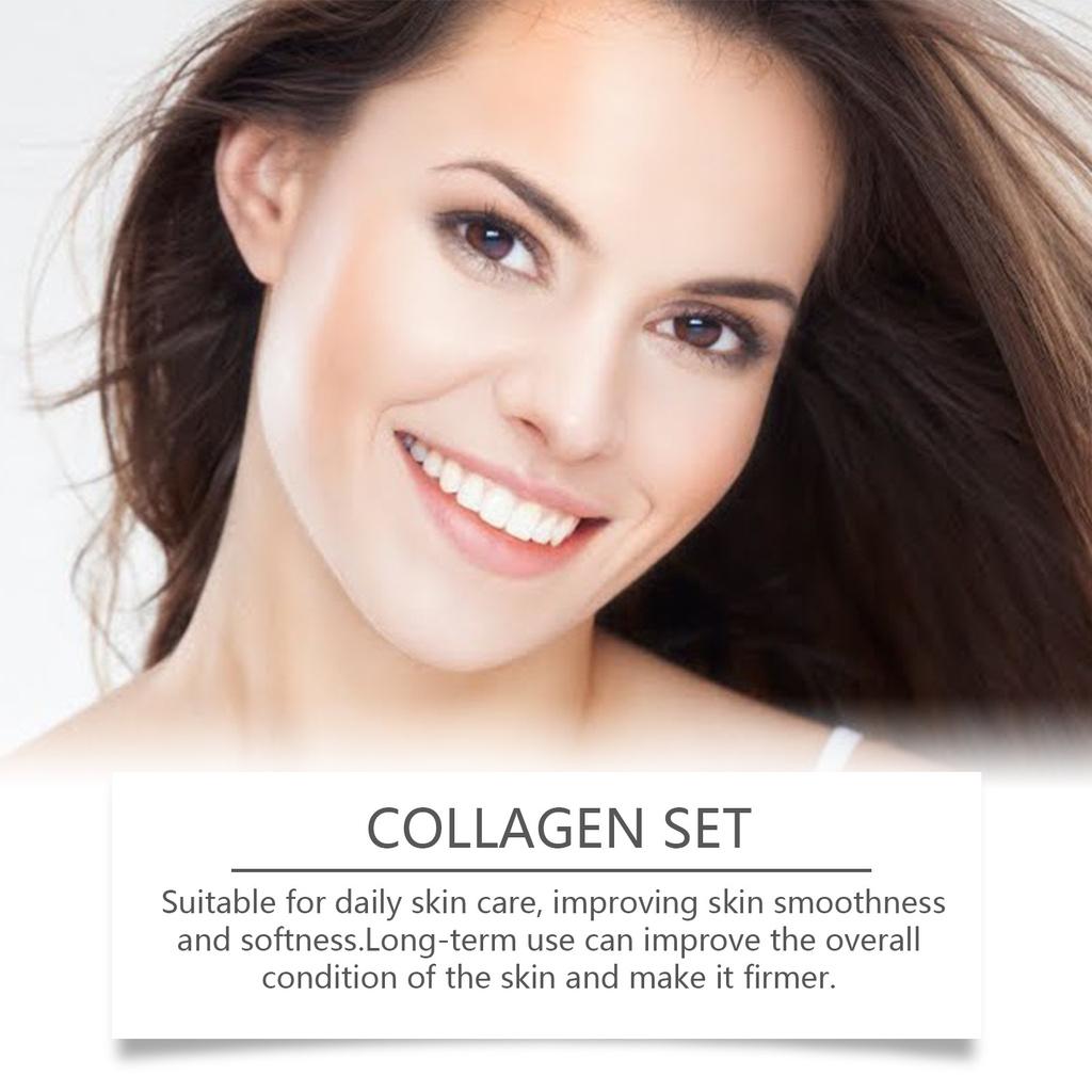 Facial Complete Collagen Care Set For Deep Moisturization And Eye Area Treatment Firming