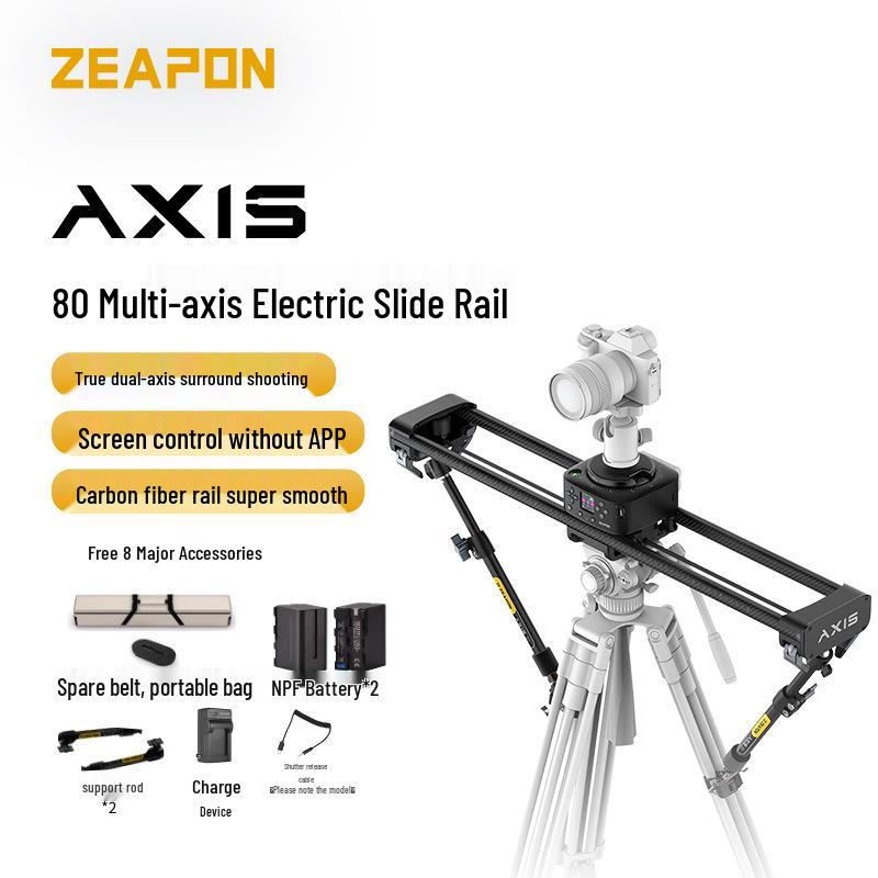 ZEAPON AXIS Series Electric Three-Axis Slider for DSLR Video, Photography, Live Streaming, and Time-Lapse.