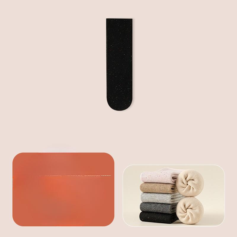 

Female Autumn and Winter Plus Velvet and Thick Warm Wool Circle Snow Home Floor Heat Storage Tube Socks 1 pair