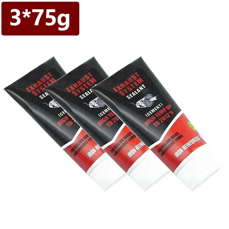 1PC High Temperature Sealant Car Exhaust Pipe Tailpipe Muffler Motorcycle Repair Auto Repair Tool Paste Glue Automotive Metal