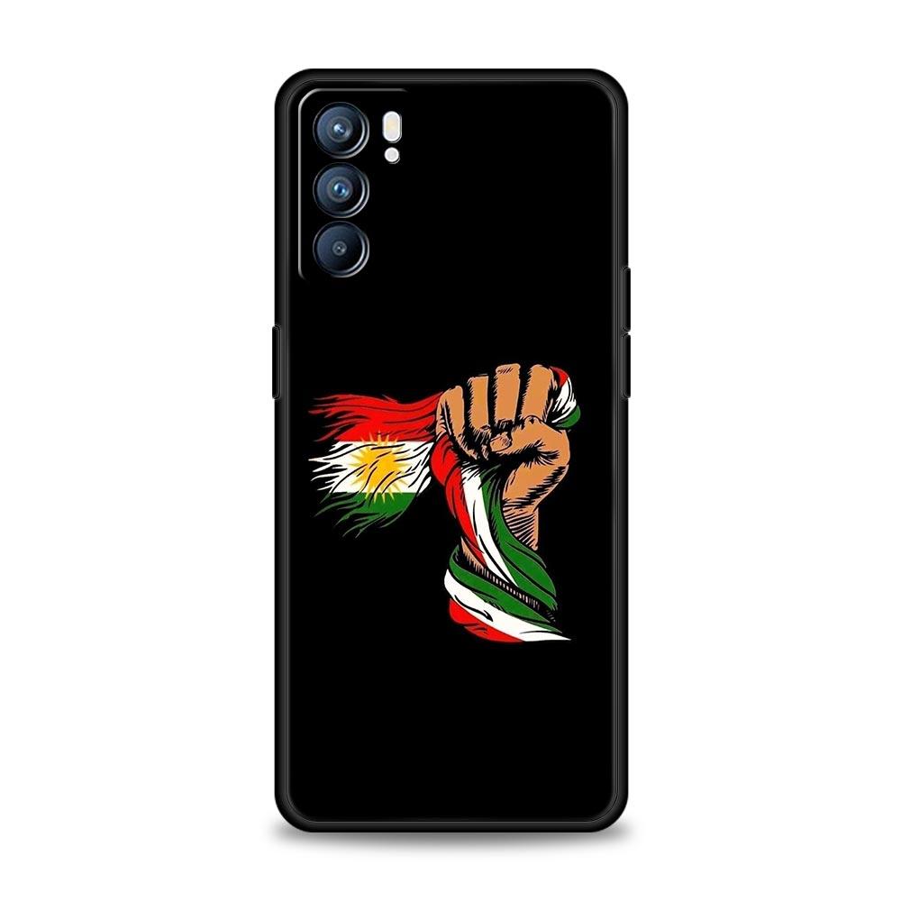 K-Kurdistan Flag Phone Case For Oppo Reno13 Reno12 Reno11 F Reno10 Pro A54 5G Find X5 A53 A52 A9 A17 A78 4G A79 A80 A98 Cover