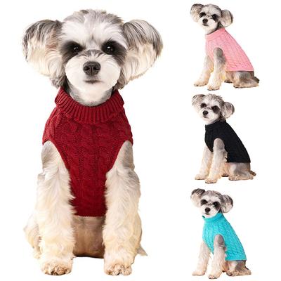 Maglione per Cani Piccoli Vestiti per Cuccioli Inverno Caldo Dolcevita Schnauzer Chihuahua Carlino Costume Abbigliamento per Animali Ropa De Perro