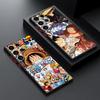 Etui na Samsunga Galaxy S23 Ultra S22 Plus S24 S21 FE S25 S9 S10 S20 Czarna Krawędź Powłoka Anime One Pieces