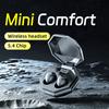 TWS Mini Portable Wireless Headsets Bluetooth In-Ear Earphone Noise Reduction Earbud Invisible Sleep Headphones With HD Mic