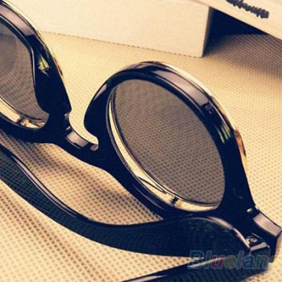Round Outdoor Flip Up Lens Sunglasses Retro Steampunk Goggles Glasses Eyewear