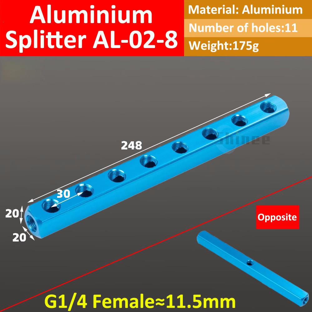 Blue Bus Plate Al-234-12 1/2 Pneumatic Connector Bus Exhaust Distribution Board Air Source Branch Connector Arrangement Multiway