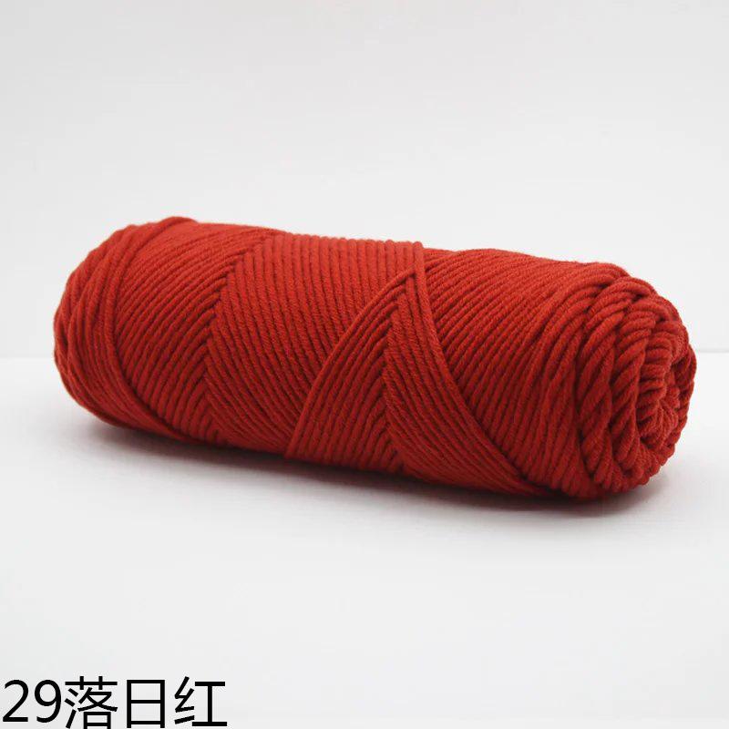 100g/Klubko Bavlněná Vlna Ručně Pletený Šátek Rukavice Čepice Silná Příze Vícebarevná Ozdoba Přírodní Materiál Měkký Materiál