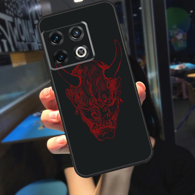 Oni Hannya Mask Funda For OnePlus 13R 13 12 R 11 9 10 Pro 8T 9RT 10T OnePlus Nord CE 4 2 3 Lite N20 N30 Case