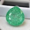 Natural Green Emerald Loose Gemstone 15.50 ct Pear Cut Making for Jewelry Making and Gem Collections