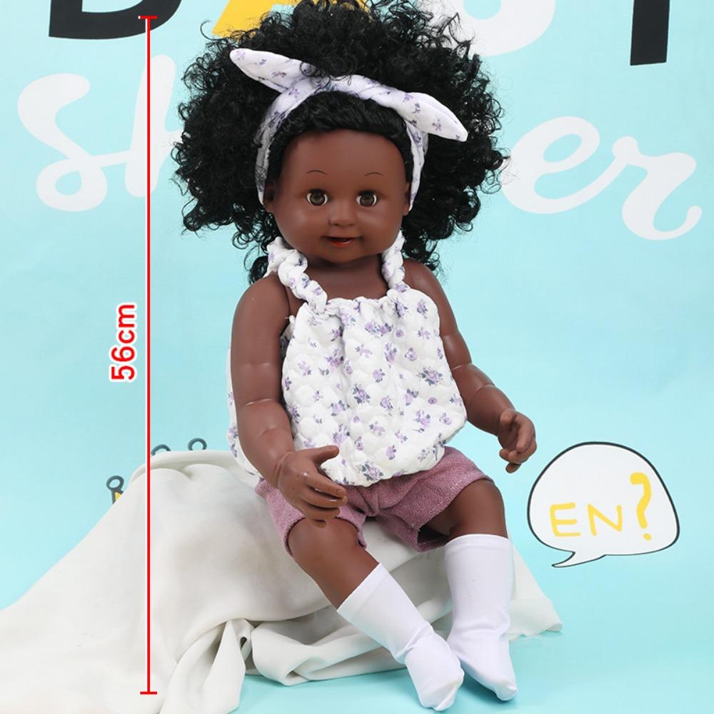 56Cm Reborn Simulation Barbie Gift Doll Baby Soft Gel Girl Toy Set Children's Doll