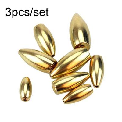 Split Weights Line Sinkers Sinker Fishing Lead Fall Hook Connector Brass
