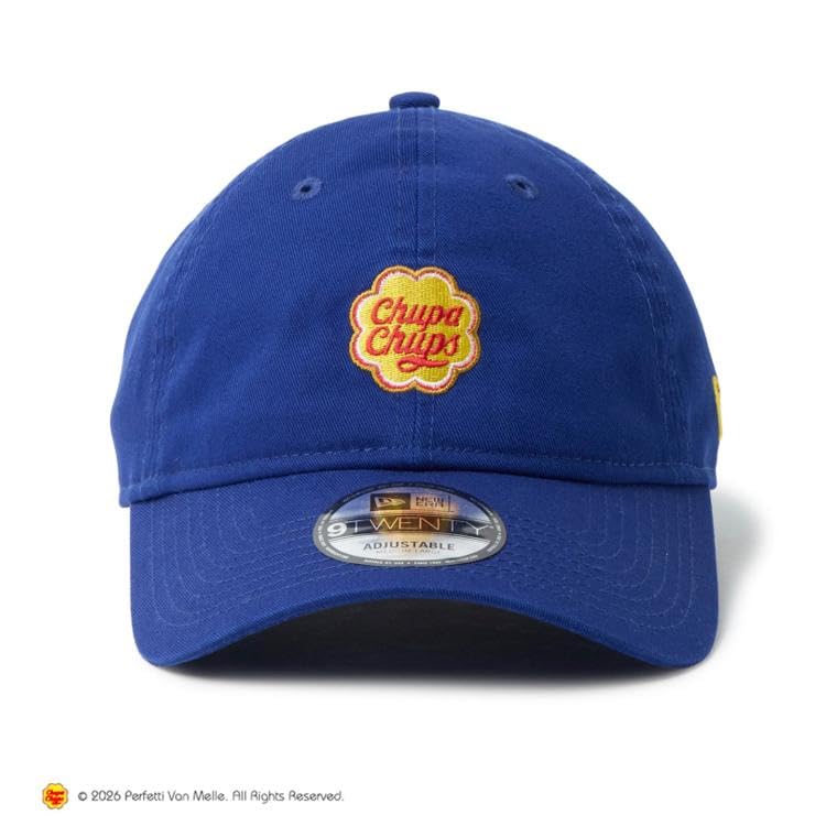 NEWERA Low Cap 9TWENTY Chupa Chups Collaboration Navy 14863797 Adjustable Baseball Cap Curved Visor Stylish [New Era] Men's Women's (JP, Alphabet, M,