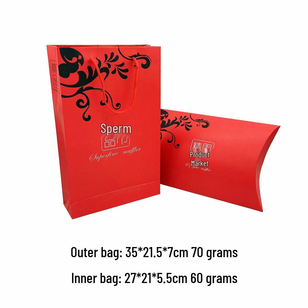 Exquisitely Decorated Orange Round Gift Box with Ribbon Neckerchief