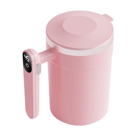 Automatic Magnetic Stirring Mug Rechargeable Blender Cup with Detachable Stirrer Portable Electric Mixing Mug for Hot Chocolate Protein Shakes Coffee
