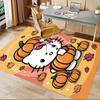 1 Stück Hello Kitty Kürbis Teppich Büro Teppich Außenmatte Heimdekoration Bereichsteppich Festival Geschenk Schreibtischstuhl Teppich