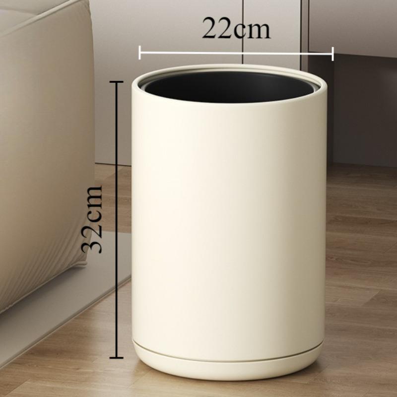 Double Layer Trash Bin Luxury Litter Bins Large Capacity Bathroom Kitchen Dustbins Bedroom Living Room Minimalist Trash Can