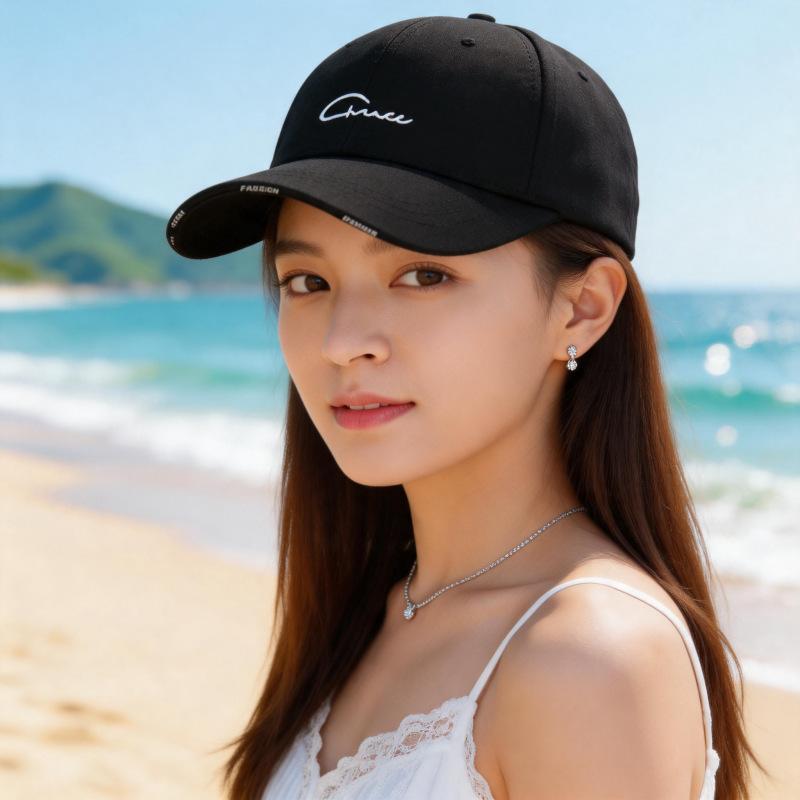 Baseball cap Children's four seasons fashion classic cap Wide brim Big face Small visor Sun hat