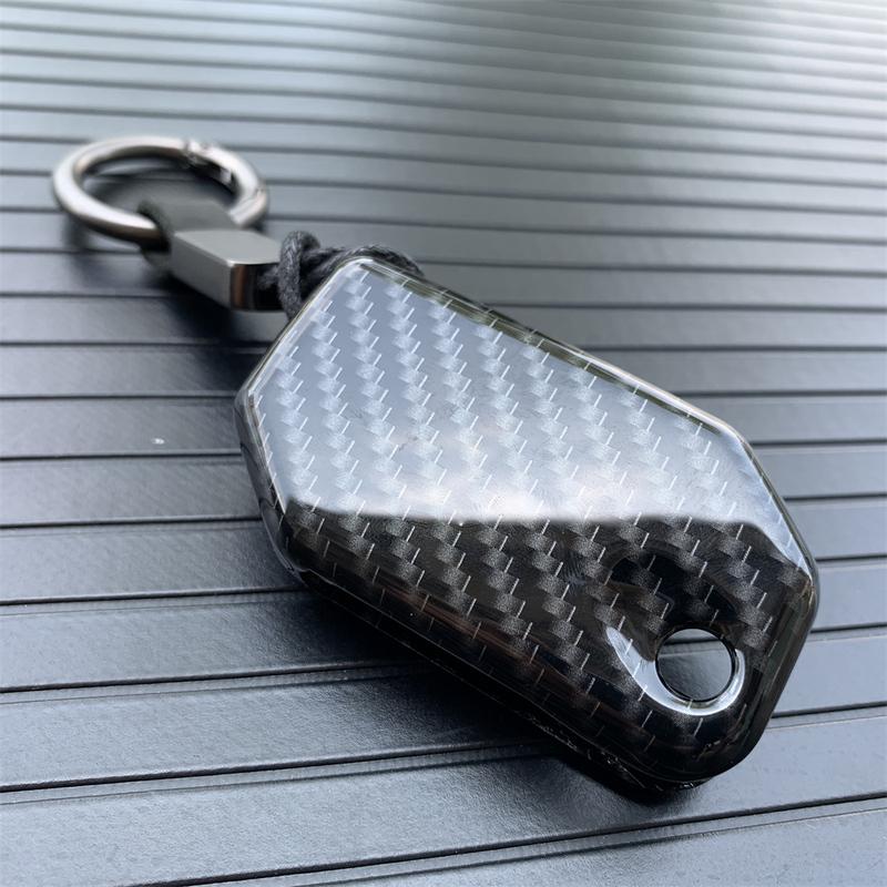 Für BMW Motorrad Kohlefaser Keyless Schlüsselabdeckung Schlüsseletui Schlüsselanhängerhalter für BMW R1250 GS 750GS 850GS K1600GT R1200GS Gs1250 R1200
