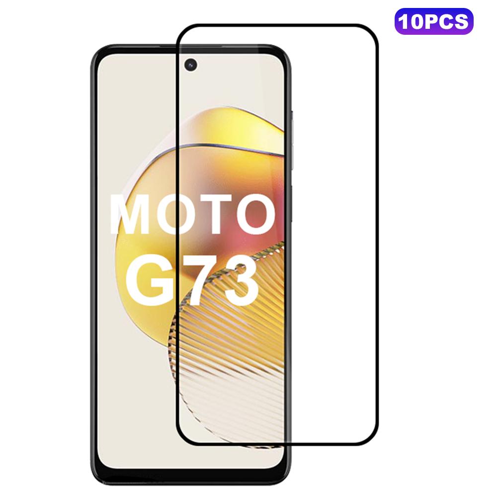 

10Pcs For Motorola Moto G73 5G Screen Protector High Aluminum-Silicon Glass Film Type A