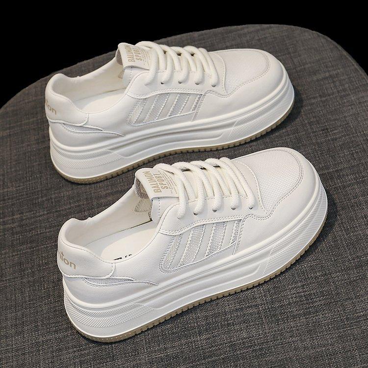 Leather Soft-soled White Shoes Women's Shoes Spring and Summer 2025 New Versatile Board Shoes Flat Casual Women's Shoes Sports Shoes