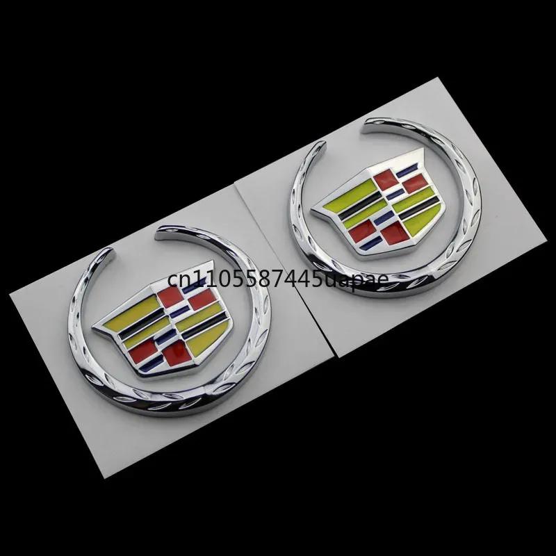 6.2CM Car Window Decorative Emblem Rear Trunk Sticker for Cadillac XTS XLR XT4 Escalade Deville DTS ATS BLS CT4 CT5 SRX XT6 ybsdr66