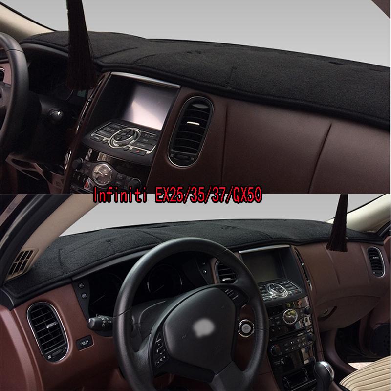 For Infiniti EX25/35/37/QX50 Dashmat Dash mat Dashboard Cover Instrument Panel Sunscreen Pad Ornaments
