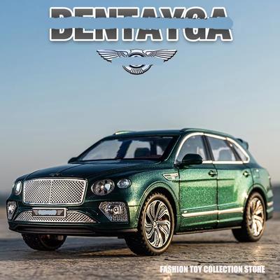 1:24 Modèle de voiture moulé sous pression en alliage Bentley Bentayga à échelle réelle Conception à six portes Simulation de toit de ciel étoilé Voiture de luxe britannique Jouet Voiture Garçon Collection de cadeaux
