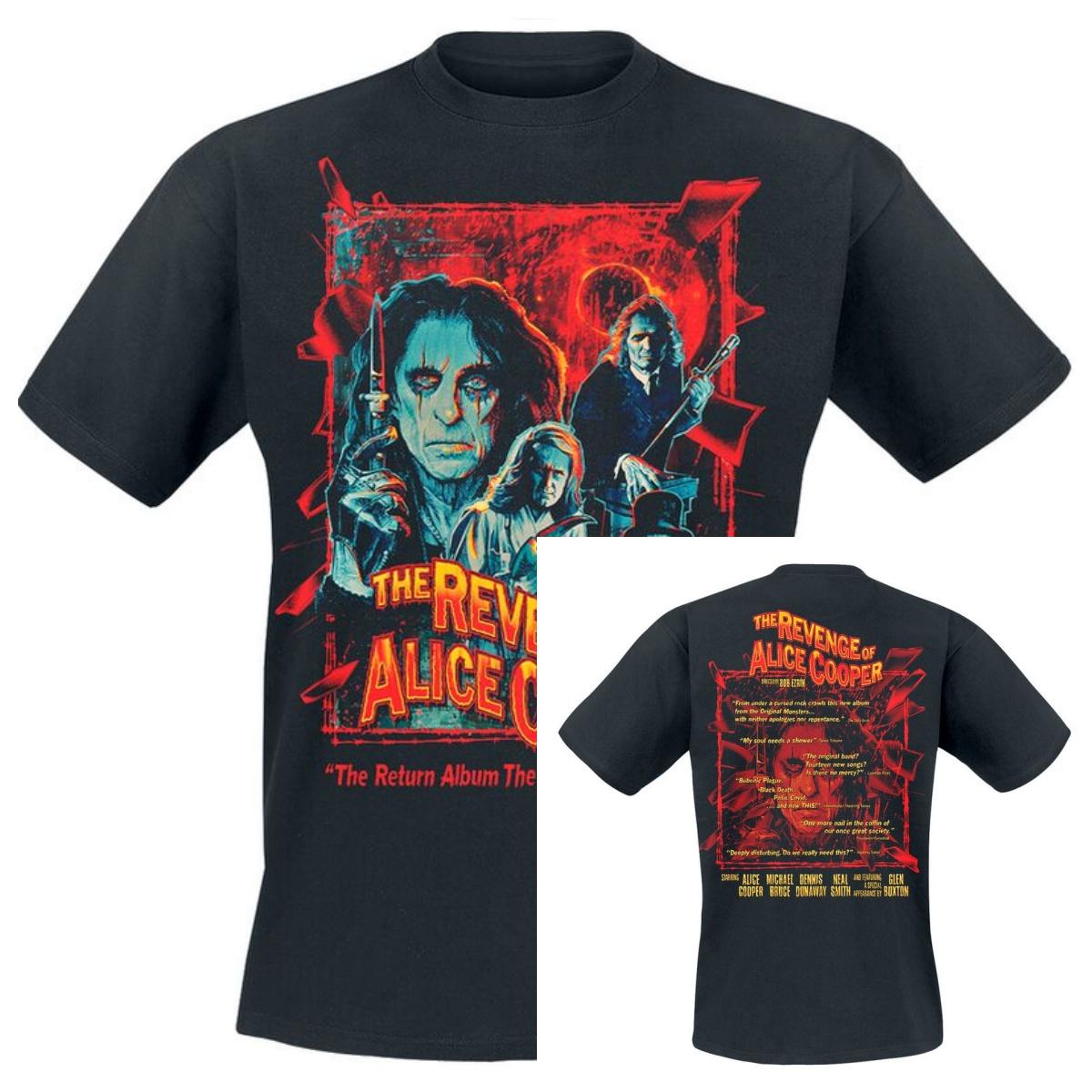 

2026 Alice Cooper Graphic Cotton Band Shirt Unisex Summer Short Sleeve Fashion Brand Tee Luxury Casual Vintage S