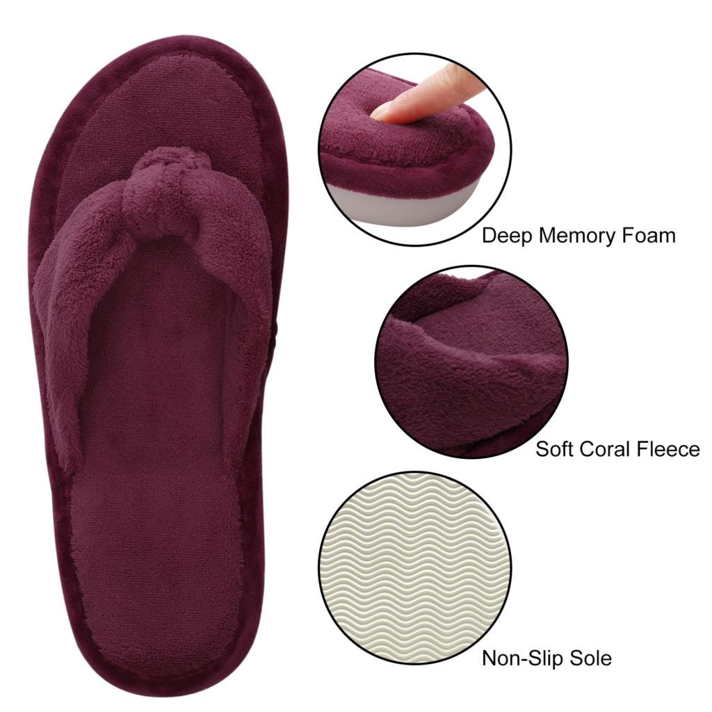 Fashion Crestar Women Home Slippers Fashion Open Toes Cozy Fur Flip-flops Winter Indoor Flat Bottom Cloud Slipper Comfortable Flat Shoes