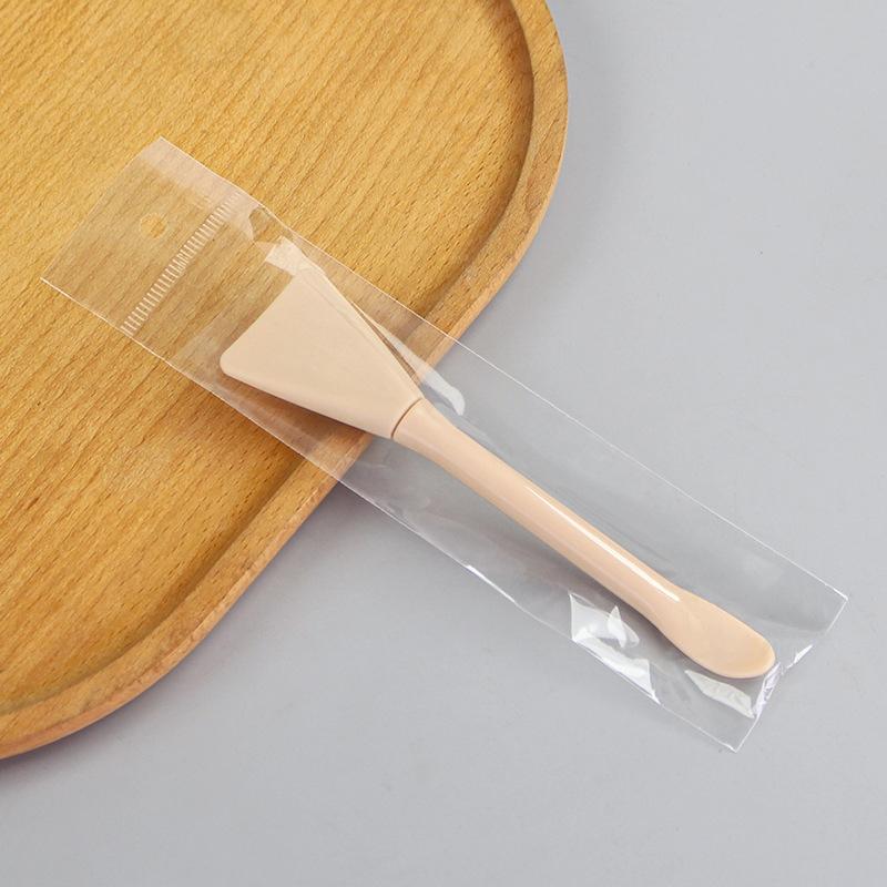 Double Head Dual-Use Facial Mask Brush Silicone Facial Mask Stick With Scoop Facial Beauty Tool