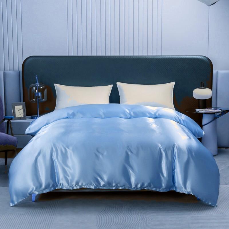 Solid Color Satin Down DuvetCover Luxury Spun Thick Skin Friendly Duvet Cover Single Ded Twin Bed Duvet Cover 200 * 200cm