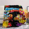1PC Superthings Patterned Flannel Blanket Suitable For All Seasons for Home Decor Warmth and Comfort Gifts Holiday Present