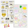 Made In Japan Cute Decoration Set To Layer Your Love for Your Favorite Fan Activity Decoration Sticker Transparent Type with Comments Masking Black