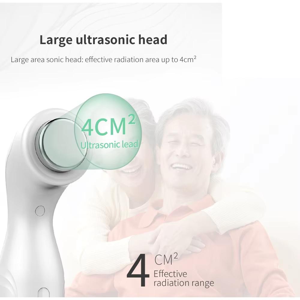 Portable Ultrasonic Body Massager, Handheld Adjustable Intensity for Waist Arm Leg Full Body Muscle Soothing & Relaxation