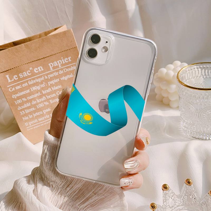 MaiYaCa Kazakhstan Flag Phone Case for Iphone 13 11 12 Pro XS MAX 8 7 6 6S Plus X 5S SE 2020 XR Cover