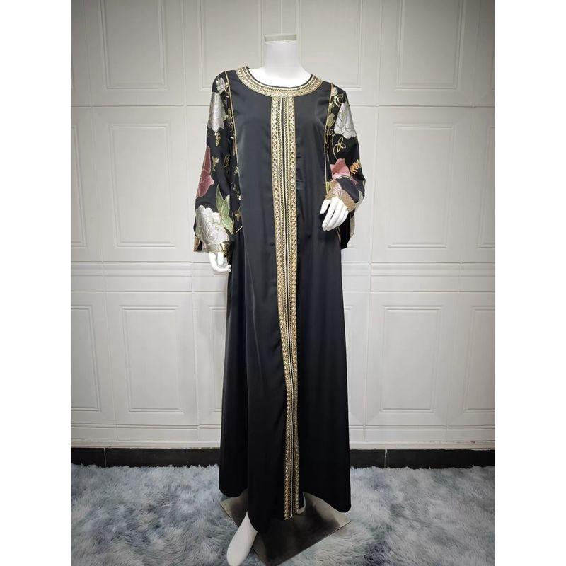 Middle East Dubai Temperament Dress Sequin Embroidered Sequined Robe Embroidered Sequin Dress