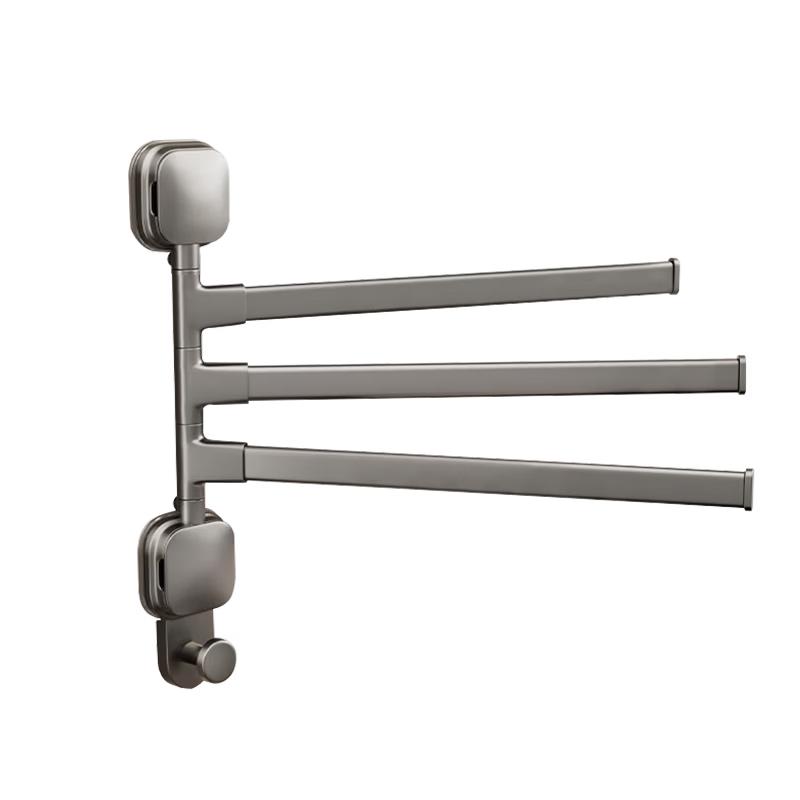 Royalstar No-Punch 3-Bar Rotating Towel Rack