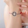 Dawapara Vintage Peace Sign Bracelet Peace Love Happiness Blessing Charm Couple Bracelet Stainless Steel Jewelry