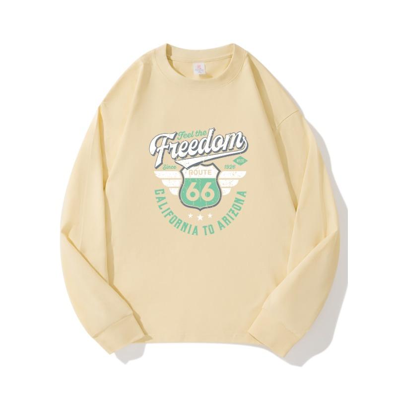 

66 Осенняя одежда с длинным рукавом из чистого хлопка, новый мужской и женский топ, весенний базовый слой, базовая футболка, футболка с длинным рукавом и круглым вырезом XXL бежевый