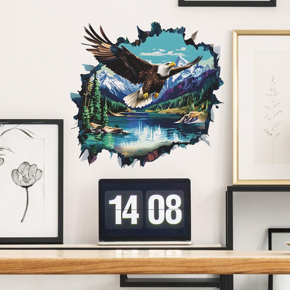 Zlomená zeď Orel Ložnice Obývací pokoj Pracovna Domácí pozadí Zkrášlení Dekorativní nálepka na zeď