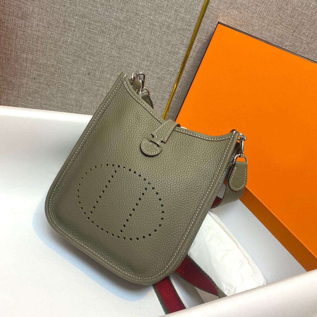 Togo Leather Evelyn Leather Cross-body Bag Top Layer Cowhide Casual Mobile Phone Bag Simple and Versatile Pure Leather Women's Bag