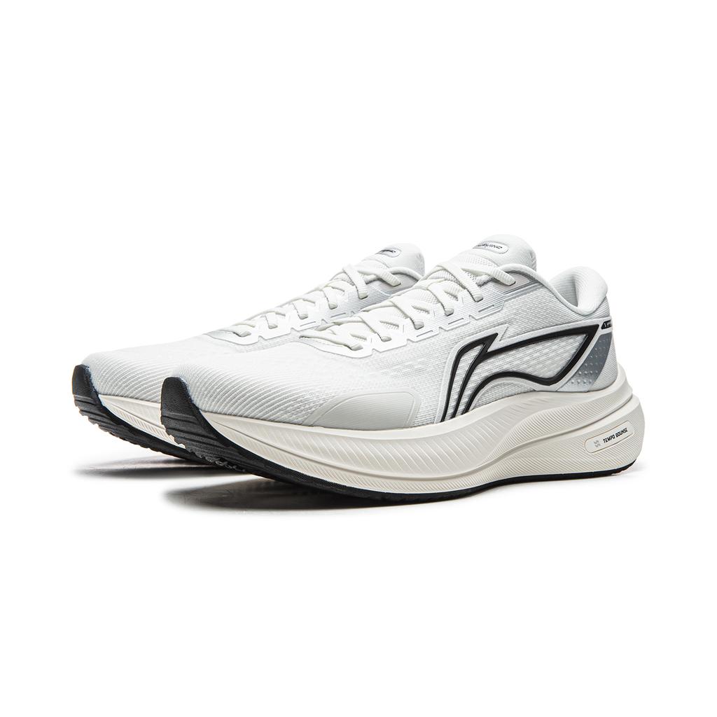 Li Ning Yueying 5 Cushioning Abrasion Resistant Low Top Running Shoes Men's Chalk Gray ARHW003-10