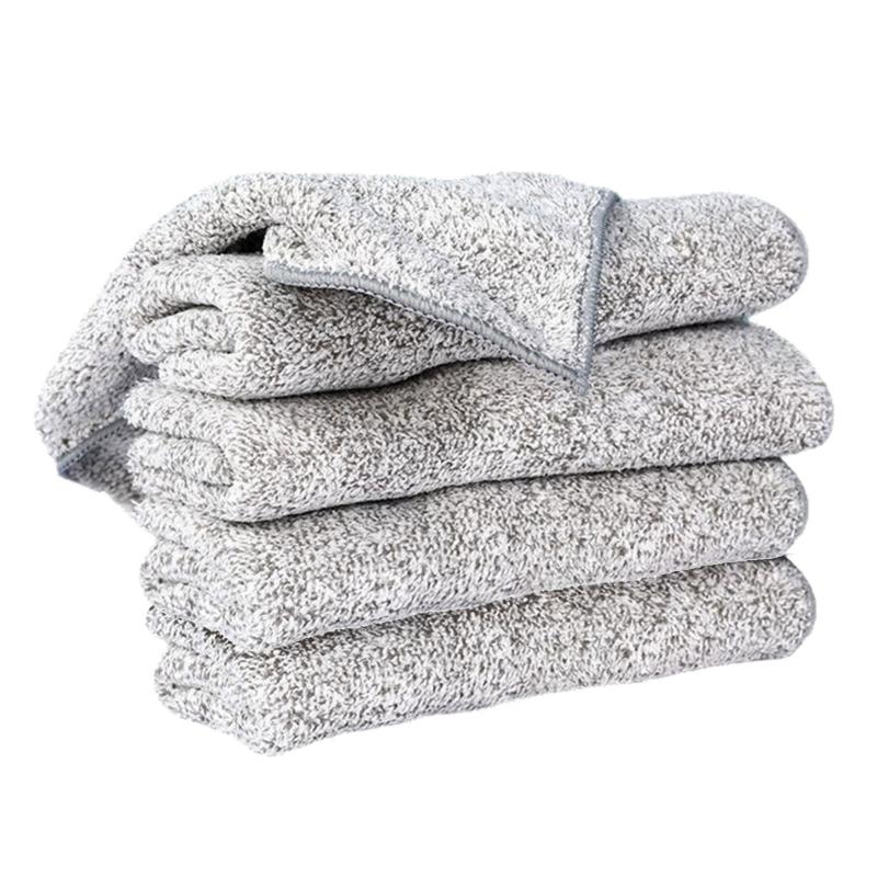 

Reusable Absorbent Microfiber Cloths High Absorbency 25x25cm Versatile for Car Bicycles Kitchen Multiple Cleaning Tasks 5 Pcs