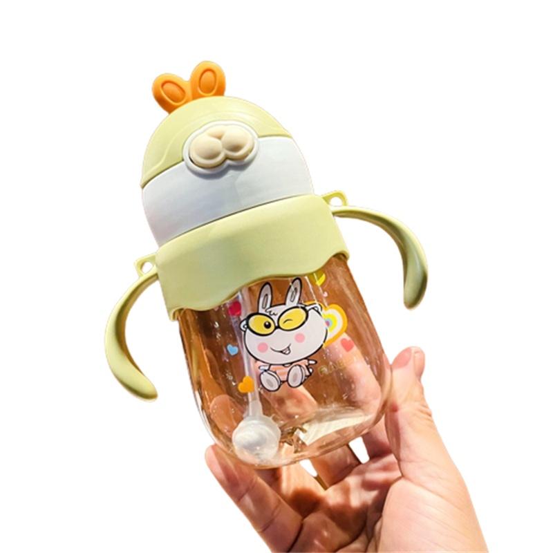 

Multifunctional Baby Training Cup With Straw Easy-to-grip Handle 450ml Capacity Choice Of Colors зелёный