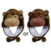 Kids Animal Hat Bomber Hat Trapper Hat Animal Earflap Hat Drama Props For Kid Rabbit Pig Raccoon Rooster Frog