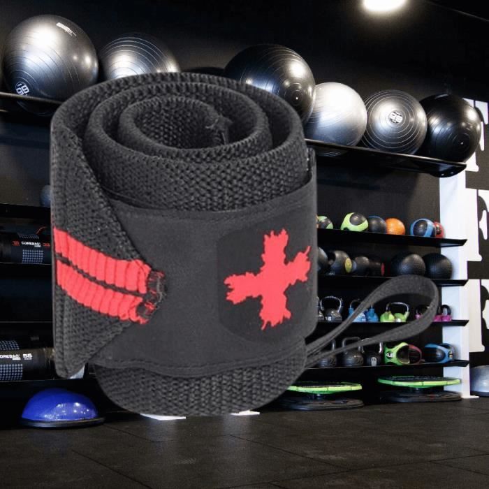 Barre et haltères HARBINGER - Poids variable - Noir/rouge