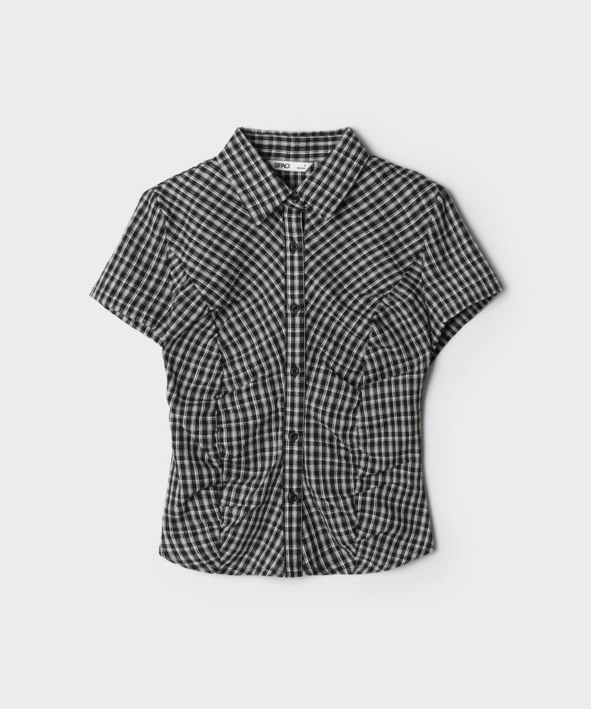 Seupao Check Slim Fit Short Sleeve Shirt (Re)_Spycg37G51