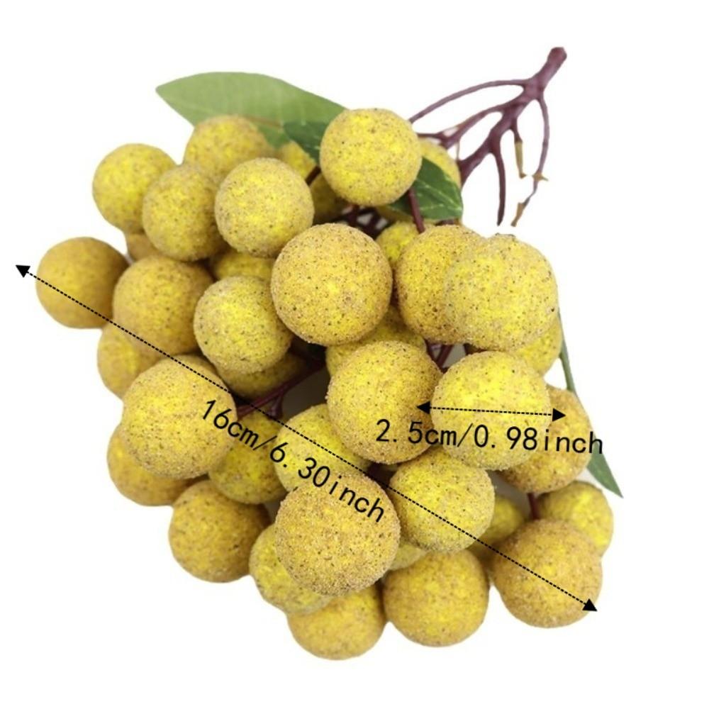 Handwerkskunst Simulation Longan Lebensecht Obstmodell Heimdekoration Künstliche Frucht Blumenarrangement