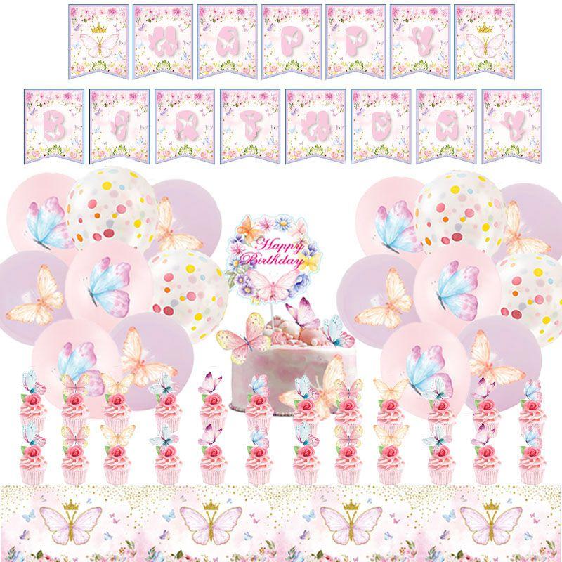 Colorful Butterfly Party Supplies Kit For All Occasions