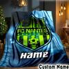Custom Name Nantes Football Crest Throws Blanket Flannel Blankets for Couch Bed Gifts for Men Women Picnic blanket Christmas fan gifts